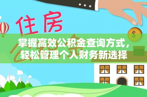 泉港掌握高效公积金查询方式，轻松管理个人财务新选择