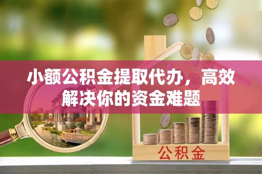 泉港小额公积金提取代办，高效解决你的资金难题