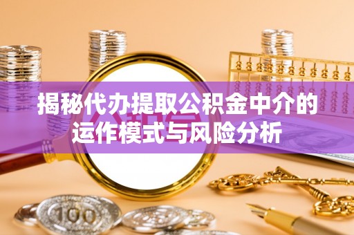 泉港揭秘代办提取公积金中介的运作模式与风险分析