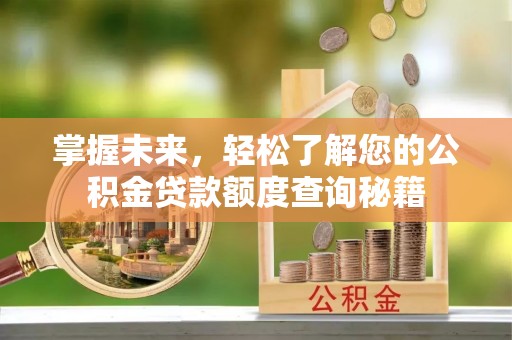泉港掌握未来，轻松了解您的公积金贷款额度查询秘籍