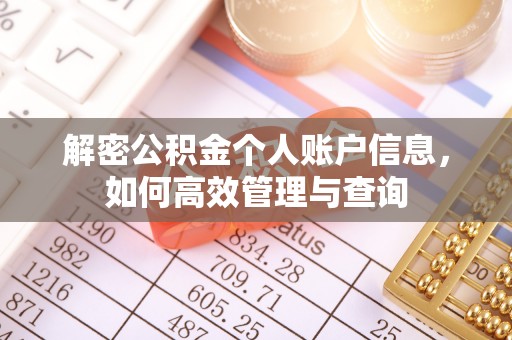 泉港解密公积金个人账户信息，如何高效管理与查询