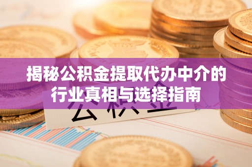 泉港揭秘公积金提取代办中介的行业真相与选择指南