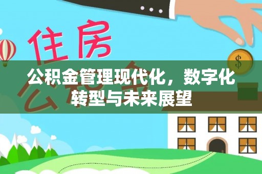 泉港公积金管理现代化，数字化转型与未来展望