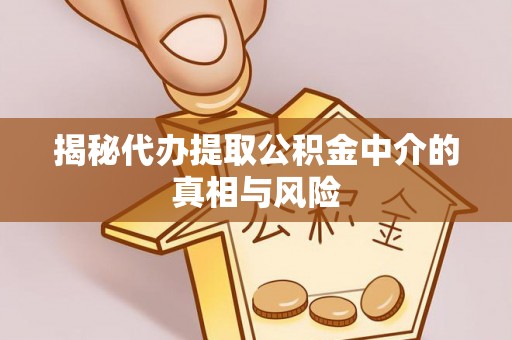 泉港揭秘代办提取公积金中介的真相与风险